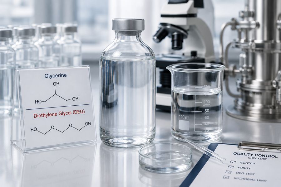 สารปนเปื้อนอันตราย Diethylene Glycol (DEG) ในกลีเซอรีนคืออะไร? และทำไมต้องคัดกรองด้วยเกรดความบริสุทธิ์ 99.5%