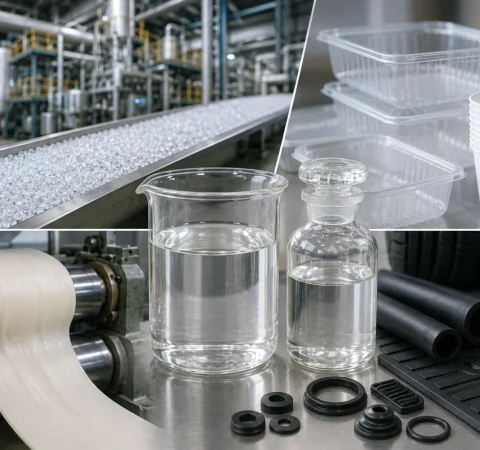 ทำไมโรงงานพลาสติก PS (Polystyrene) และยางสังเคราะห์ จึงต้องใช้ White Oil ความบริสุทธิ์สูงในกระบวนการผลิต