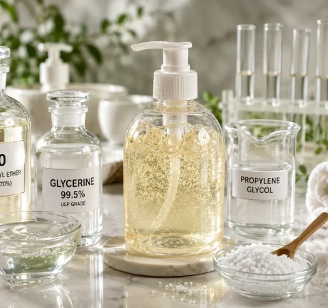 สูตรปรับความหนืดและเพิ่มฟองในสบู่เหลวด้วย N70 ร่วมกับ Glycerine 99.5% เพื่อสัมผัสที่อ่อนโยน
