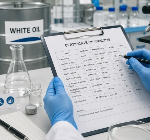 วิธีอ่านใบรับรองวิเคราะห์ (COA) ของ White Oil เพื่อป้องกันสินค้าไม่ได้มาตรฐานเข้าสู่ระบบ
