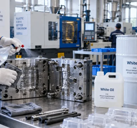 ประโยชน์ของ White Oil ในงานถนอมแม่พิมพ์พลาสติก สารหล่อลื่นและเคลือบป้องกันสนิมชั่วคราวที่ไม่ทิ้งคราบ