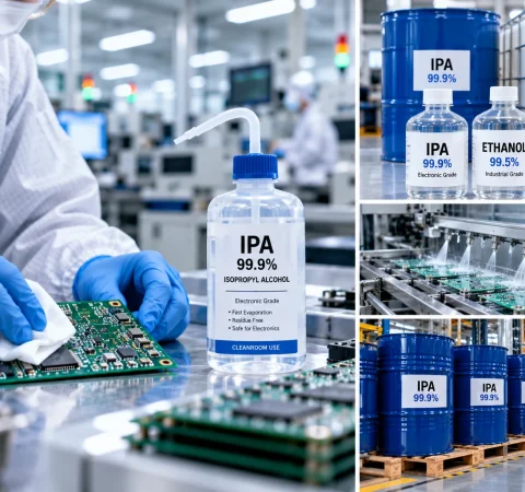 ทำไม Isopropyl Alcohol (IPA) 99.9% จึงเป็นสารเช็ดทำความสะอาดมาตรฐานในโรงงานชิ้นส่วนอิเล็กทรอนิกส์
