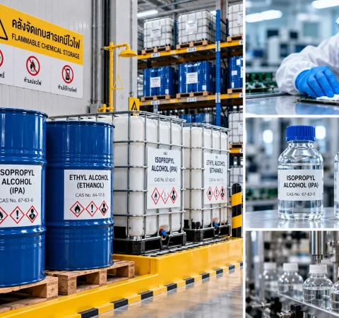 เปรียบเทียบ Isopropyl Alcohol (IPA) และ Ethyl Alcohol (Ethanol) การเลือกใช้ให้ตรงมาตรฐานอุตสาหกรรม